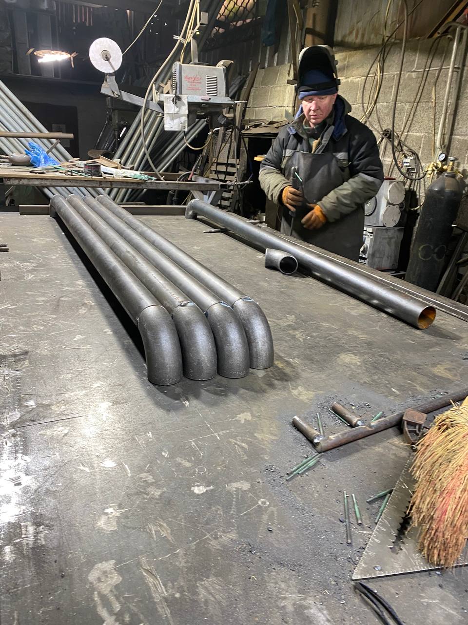 Сварочный участок на производственной базе Prealux