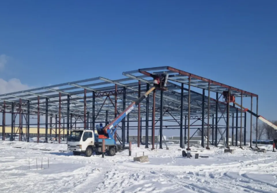 Каркас АЗС Лукойл на объекте